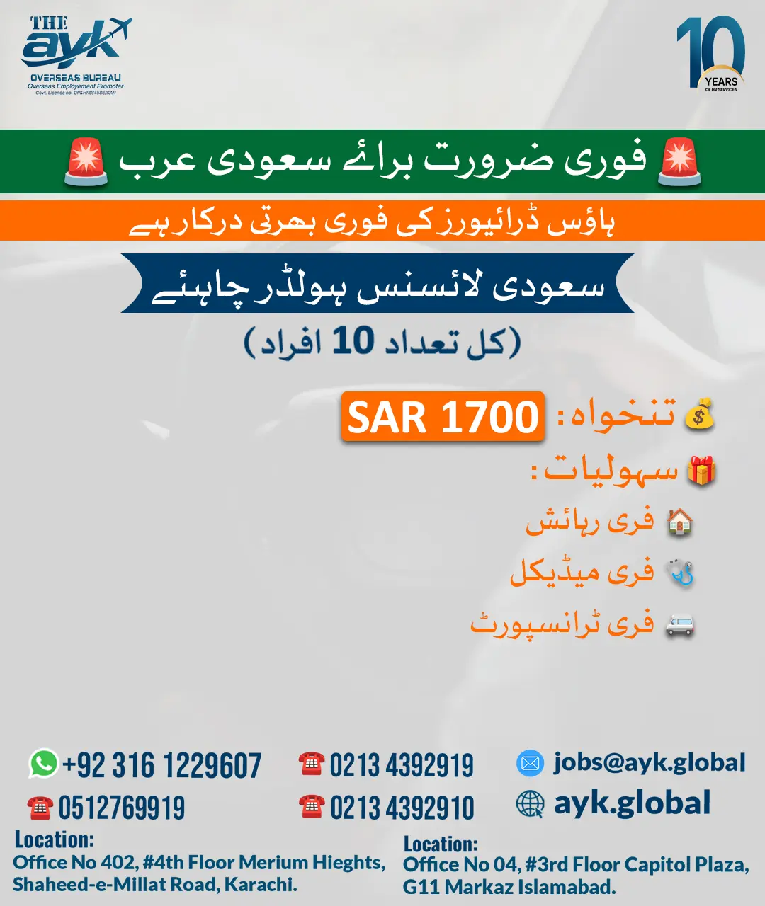 House Driver Jobs in Riyadh Saudi Arabia for Pakistanis 2026